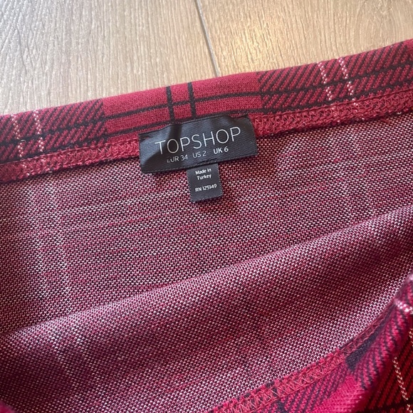 TOPSHOP Plaid Pencil Skirt - Picture 3 of 3
